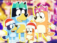 Spill Jigsaw Puzzle: Bluey Family Xmas Eve