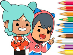 Spill Coloring Book: Toca Boca Friends