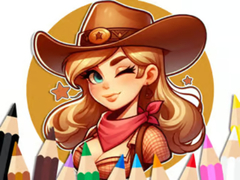 Spill Coloring Book: Cowgirl