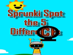 Spill Sprunki Spot the 5 Differences