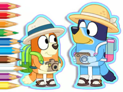 Spill Coloring Book: Bluey Camping