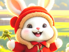 Spill Jigsaw Puzzle: Hiking Bunny