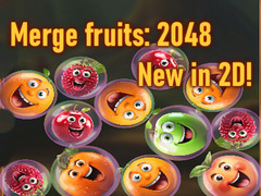Spill Merge fruits: 2048 New in 2D!