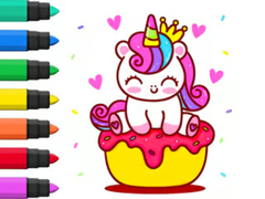 Spill Coloring Book: Unicorn Cupcake