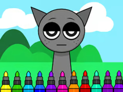 Spill Coloring Book: Sprunki Incredibox Gray