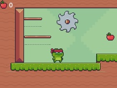 Spill Green Ninja Collects Apples