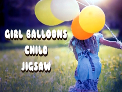 Spill Girl Balloons Child Jigsaw
