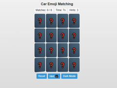 Spill Car Emoji Matching