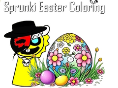 Spill Sprunki Easter Coloring