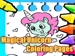 Spill Magical Unicorn Coloring Pages