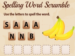 Spill Spelling Word Scramble