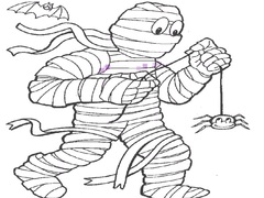Spill Mummy Coloring Book