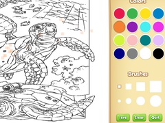 Spill Sea Animal Coloring Book