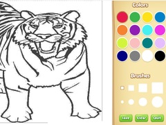 Spill Tiger Coloring Book