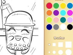 Spill Boba Tea Coloring Book for Kids