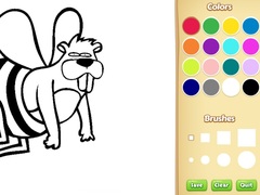 Spill Funny Animal Coloring Book for Kids