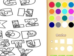 Spill Alphabet Animal Coloring Book for Kids