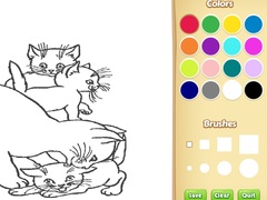 Spill Cats Coloring Book For Kids