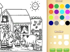 Spill Farm Coloring Book For Kids