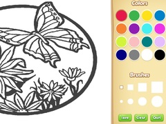 Spill Butterfly Coloring Book For Kids