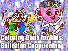 Spill Coloring Book for kids: Ballerina Cappuccina 