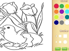 Spill Flowers Coloring Book For Kids
