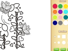 Spill Butterflies and Flowers Coloring Book for Kids