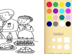 Spill Wedding Coloring Book for Kids