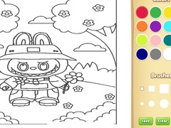 Spill Labubu Coloring Book For Kids