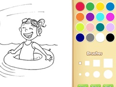 Spill Summer Coloring Book For Kids