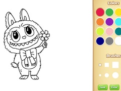 Spill Labubu Doll Coloring Book for Kids