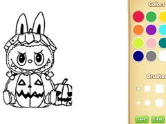 Spill Halloween Labubu Coloring & Drawing Game