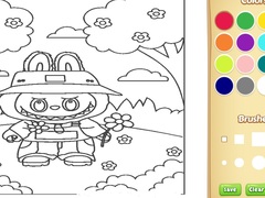 Spill Cute Labubu Coloring Book for Kids