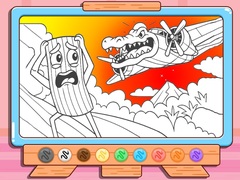 Spill Coloring Book: Bombardino Crocodilo