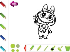 Spill Labubu Coloring Pages