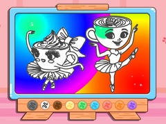 Spill Coloring Book: Ballerina Cappuccin