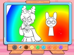 Spill Coloring Book: Pinki Sprunki Makeover