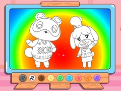 Spill Coloring Book: Animal Crossing