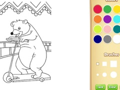 Spill Circus Animals Coloring Book