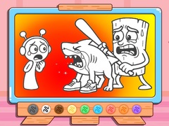 Spill Coloring Book: Sprunki VS Tung Tung Sahur