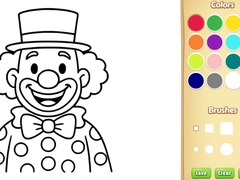 Spill Clown Coloring Book