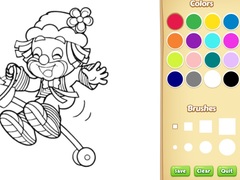 Spill Clown Coloring Pages