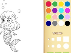 Spill Mermaid Coloring Book For Kids