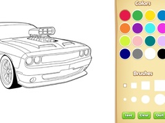 Spill Car Coloring Book