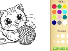 Spill Cat Coloring Book