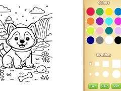 Spill Dog Coloring Book
