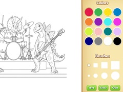 Spill Dinosaur Coloring Book For Kids