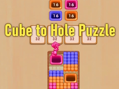 Spill Cube to Hole Puzzle