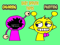 Spill Coloring Baby Sprunk tapes Painting