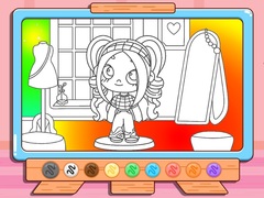 Spill Coloring Book: Avatar Girl Dress Up Shopping